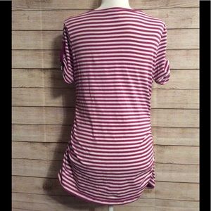 Michael Kors Tops - Michael Kors Striped Zipped Sleeve Top Michael Kors Tops - Michael Kors Striped Zipped Sleeve Top